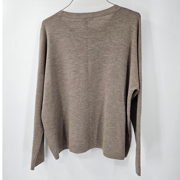 Eileen Fisher Light Brown Knit Cardigan - Picture 5 of 5